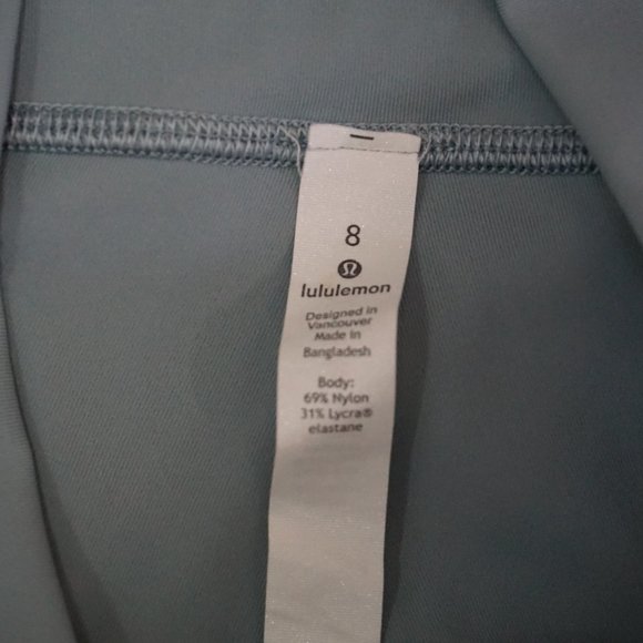 Lululemon Wunder Under High Rise Legging  Womens Size 8 Color Blue Cast - Picture 5 of 6